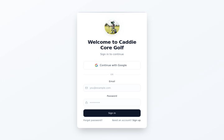 Screenshot of caddiecore.com
