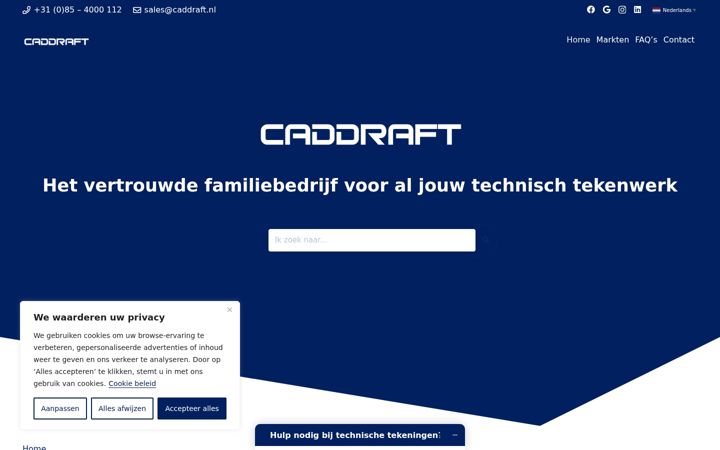 Ekrānuzņēmums no caddraft.nl