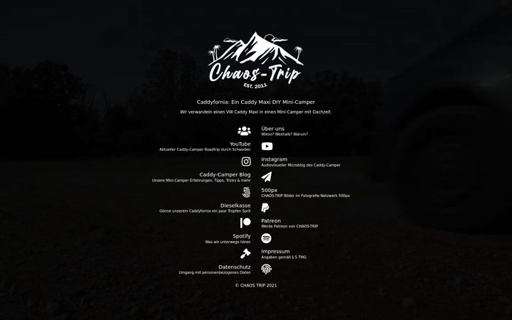 Ekrānuzņēmums no caddyfornia.de