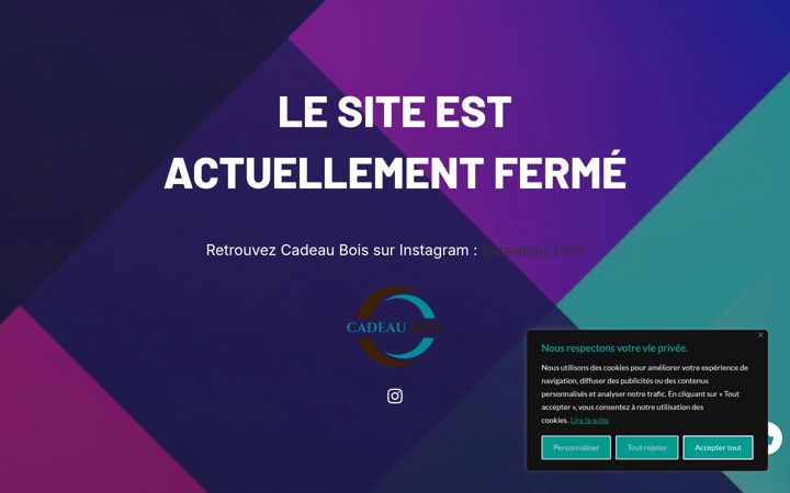 Screenshot von cadeau-bois.fr