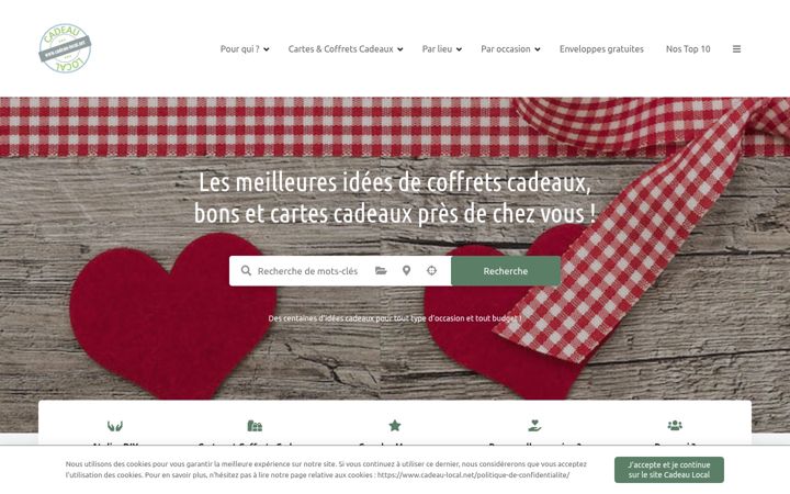 Screenshot di cadeau-local.net