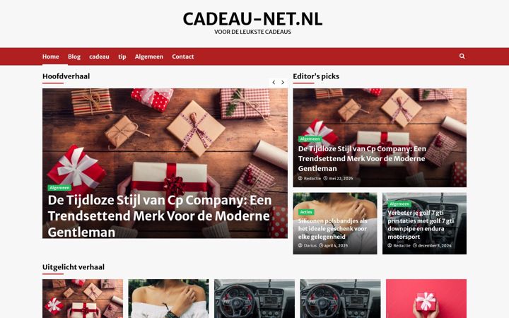 Zrzut ekranu cadeau-net.nl