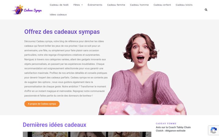 Zrzut ekranu cadeausympa.fr
