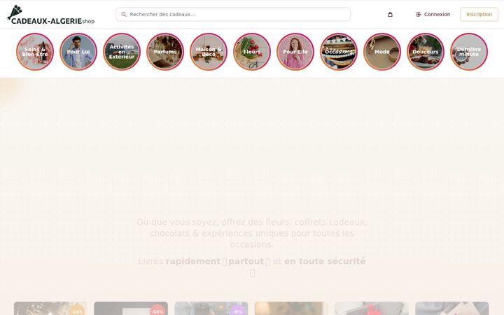 Screenshot of cadeaux-algerie.shop