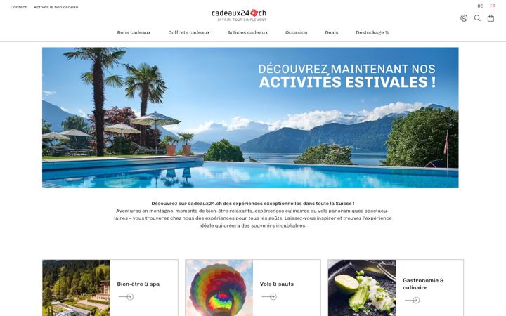 Zrzut ekranu cadeaux24.ch