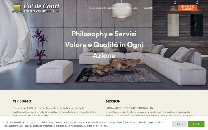 Screenshot of cadeconti.com