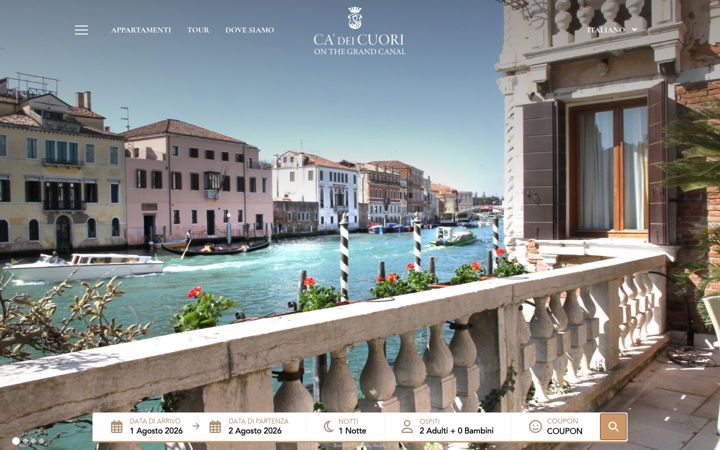 Zrzut ekranu cadeicuorivenezia.it