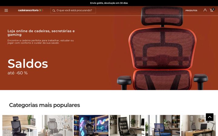 Screenshot of cadeiraescritorio365.pt
