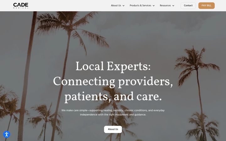 Screenshot of cademed.com