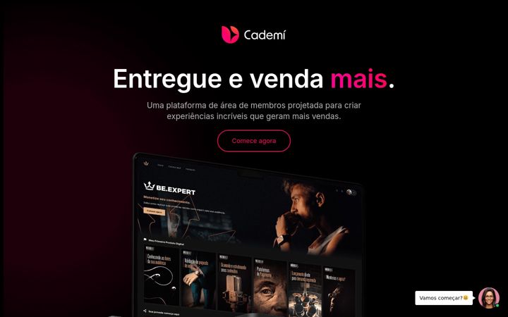 Skærmbillede af cademi.com.br