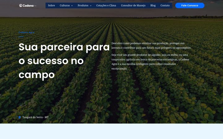 Képernyőkép: cadenaagro.com.br