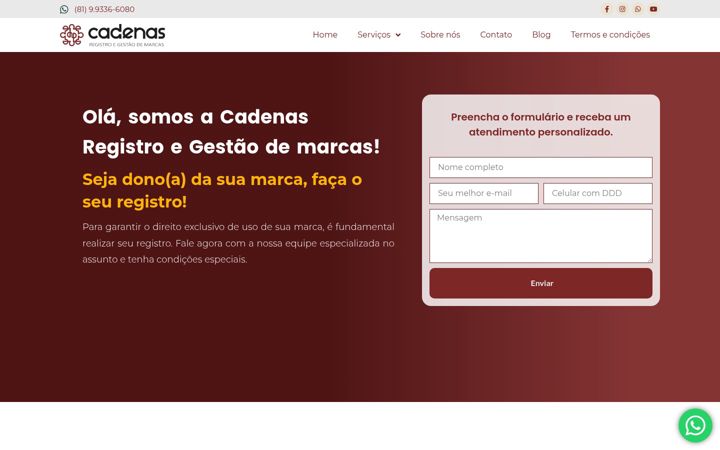 Képernyőkép: cadenasmarcas.com.br