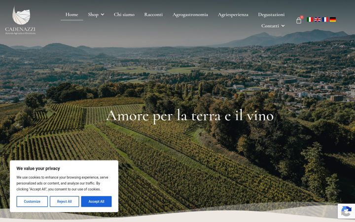 Screenshot of cadenazzi.ch
