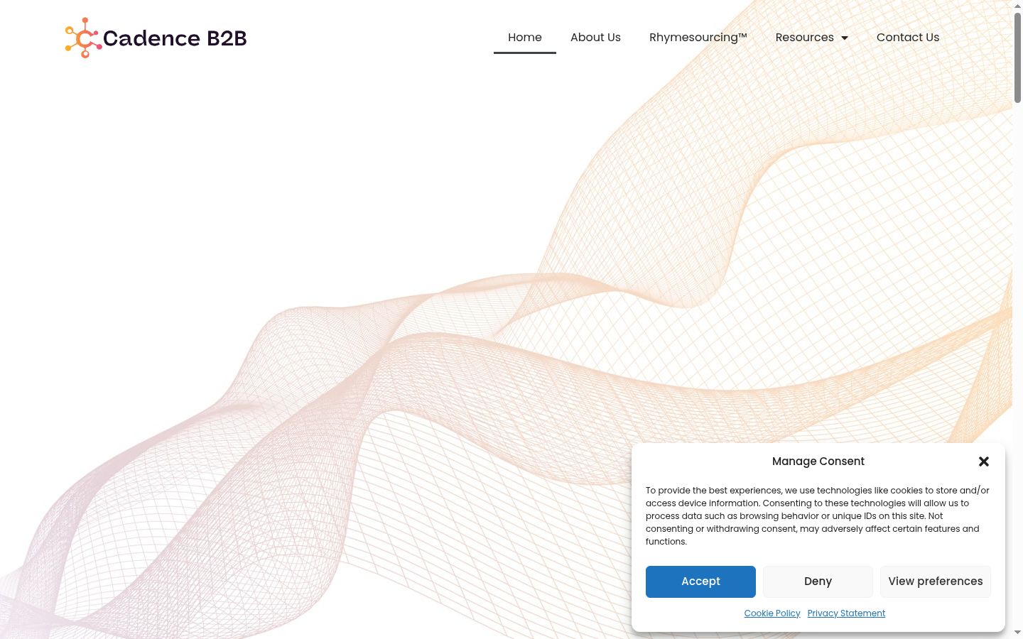 Capture d'écran de la bannière de consentement affichée avant toute interaction