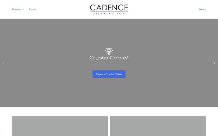 Screenshot of cadencedistribution.co.uk