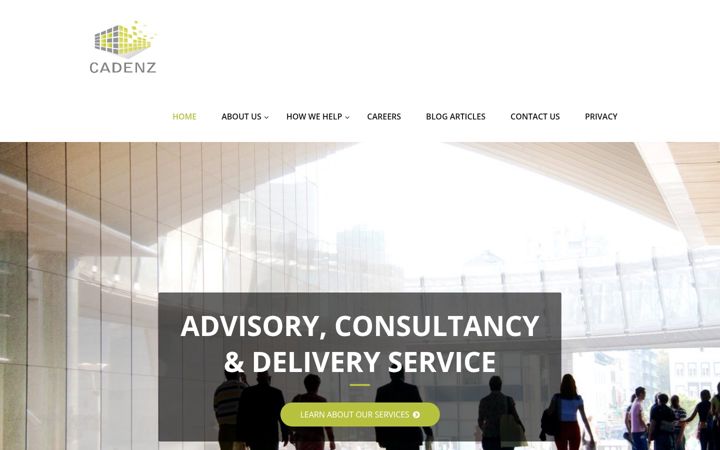 Screenshot of cadenz.be