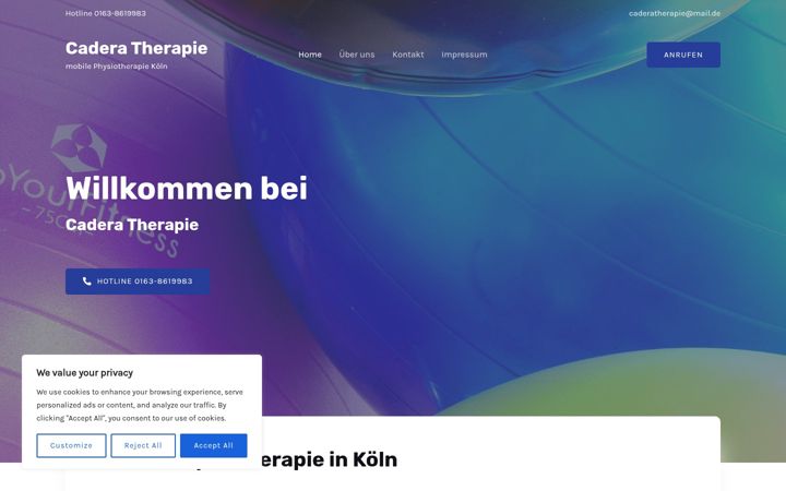 Screenshot of caderatherapie.com