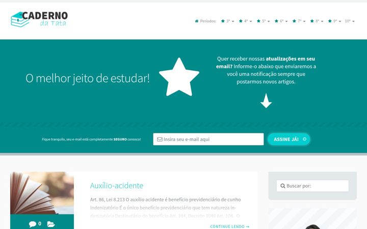 Ekrānuzņēmums no cadernodatata.com.br