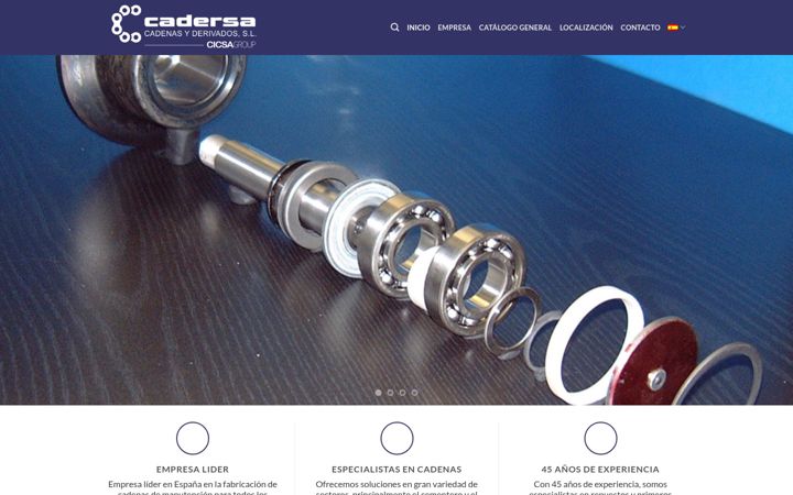 Screenshot von cadersa.es