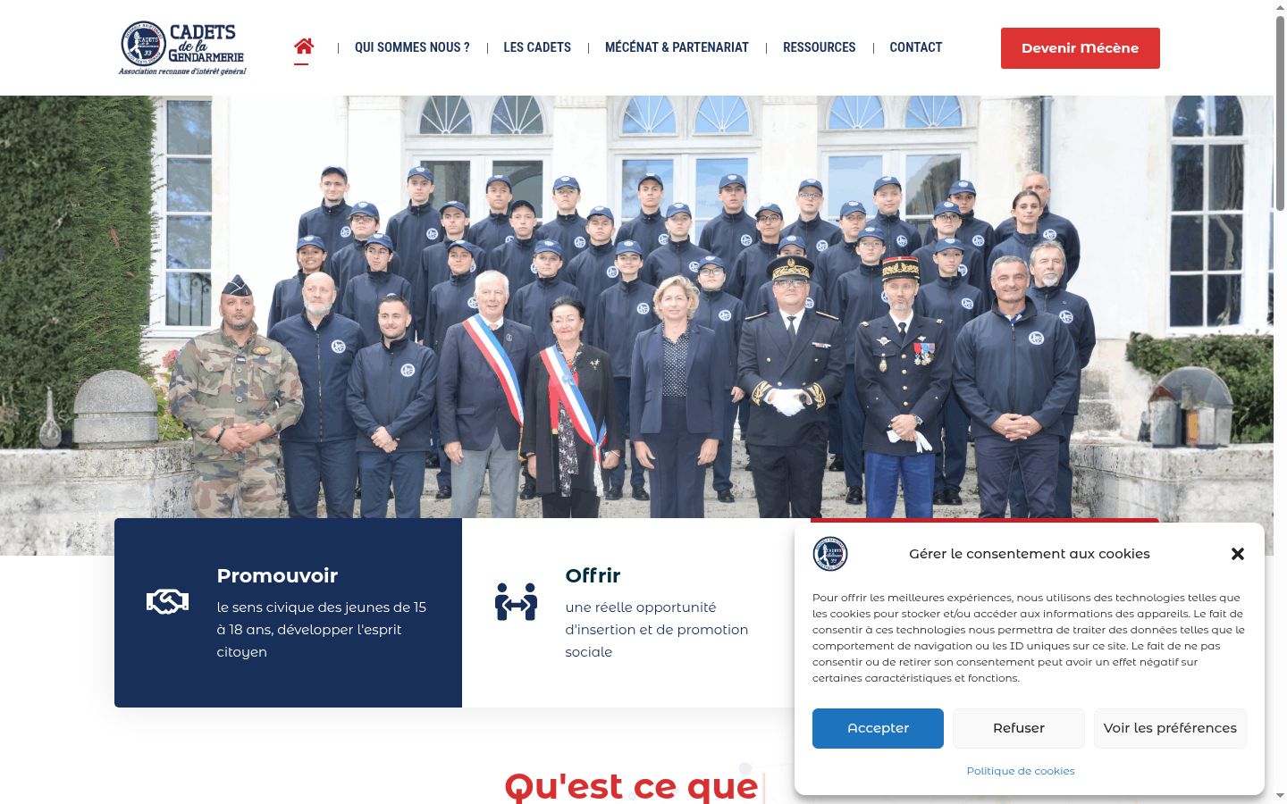 Screenshot des Einwilligungsbanners vor jeglicher Interaktion