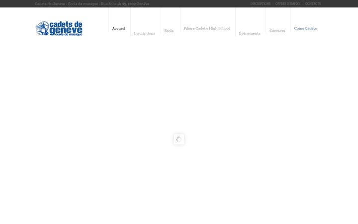 Screenshot του cadetsge.ch
