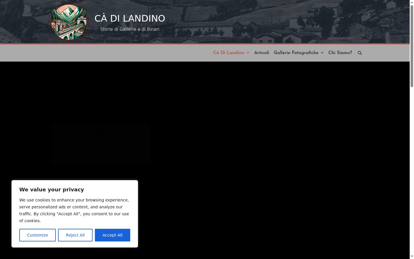 Screenshot του banner συγκατάθεσης που εμφανίστηκε πριν από οποιαδήποτε αλληλεπίδραση