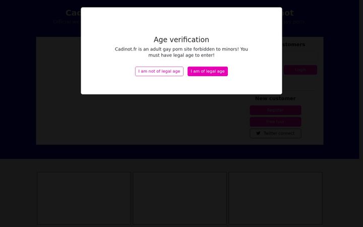 Screenshot of cadinot.fr