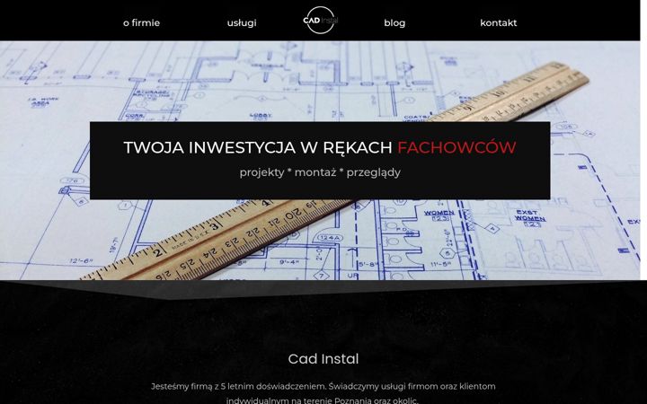 Screenshot of cadinstal.pl