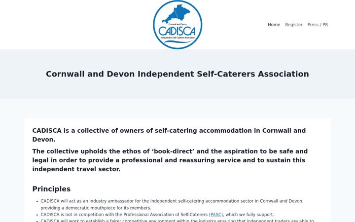 Screenshot of cadisca.uk