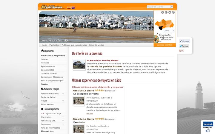Screenshot of cadiz-turismo.com