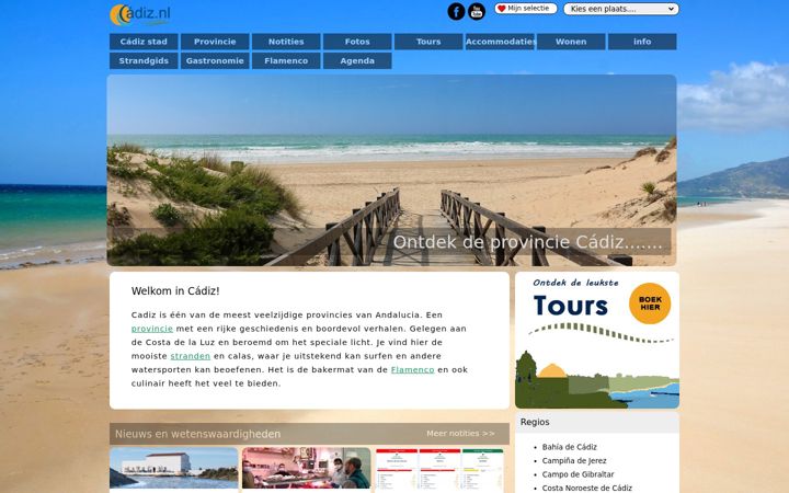 Screenshot of cadiz.nl