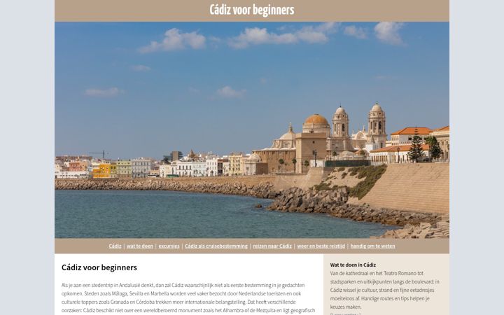 Screenshot of cadizvoorbeginners.nl