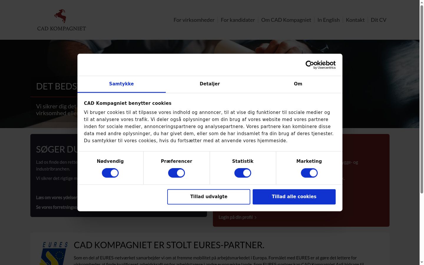 Screenshot tal-banner tal-kunsens muri qabel kwalunkwe interazzjoni