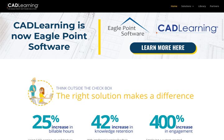 Screenshot of cadlearning.com