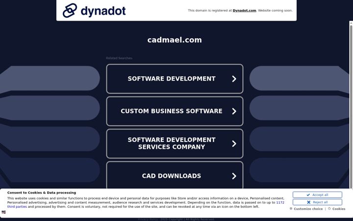 Screenshot of cadmael.com