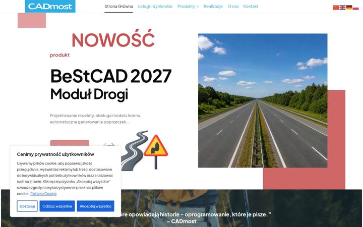 Ekrānuzņēmums no cadmost.com.pl