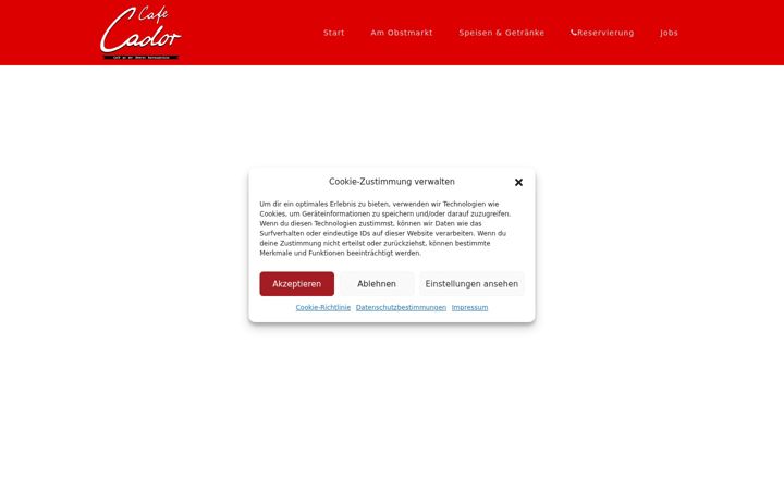 Posnetek zaslona cador-bamberg.de