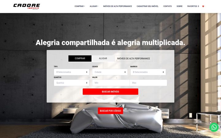 Screenshot του cadoreimoveis.com.br