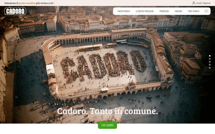 Screenshot of cadoro.it