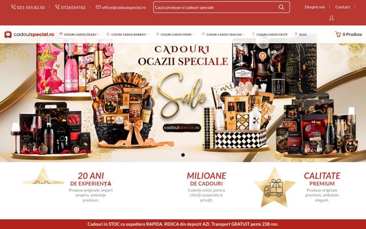 Screenshot of cadoulspecial.ro