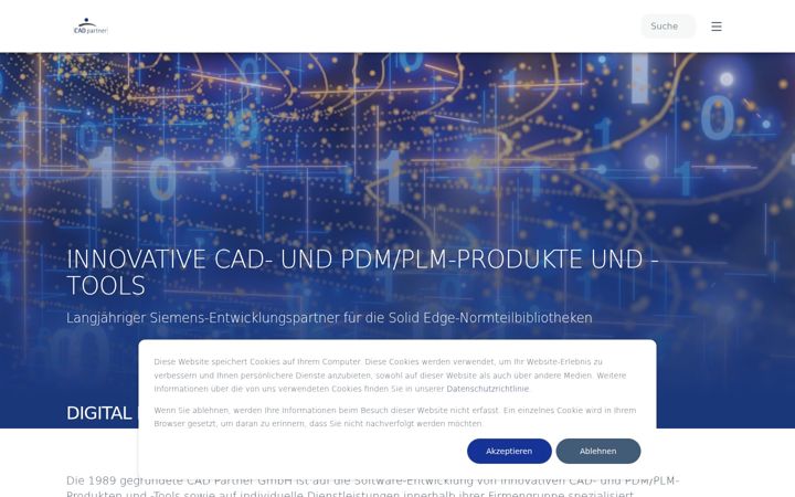 Screenshot του cadpartner.de
