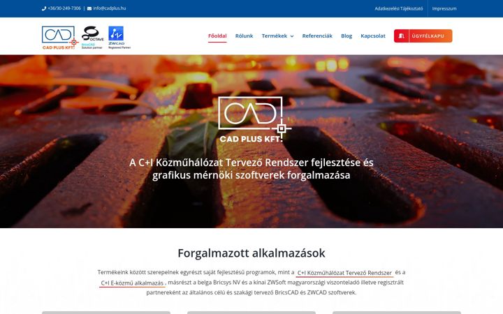 Screenshot of cadplus.hu