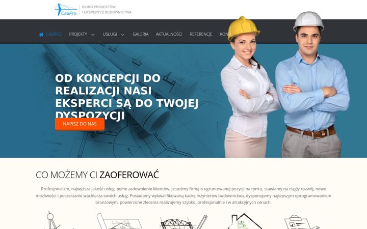 Screenshot of cadpro.pl
