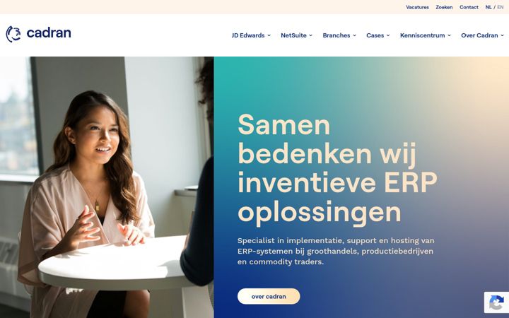 Screenshot of cadran.nl