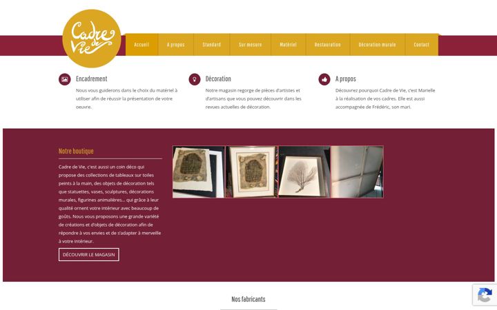 Screenshot of cadredevie.eu