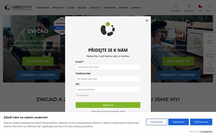 Screenshot of cadservis.com