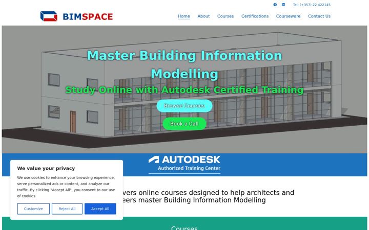 Screenshot of cadspace.eu