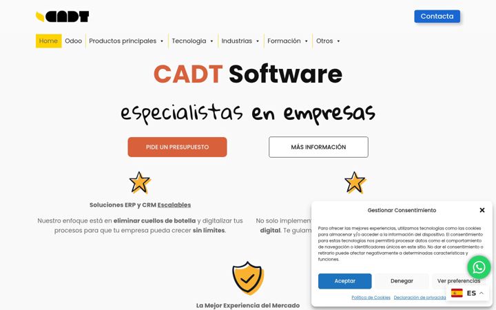 Screenshot of cadt.com