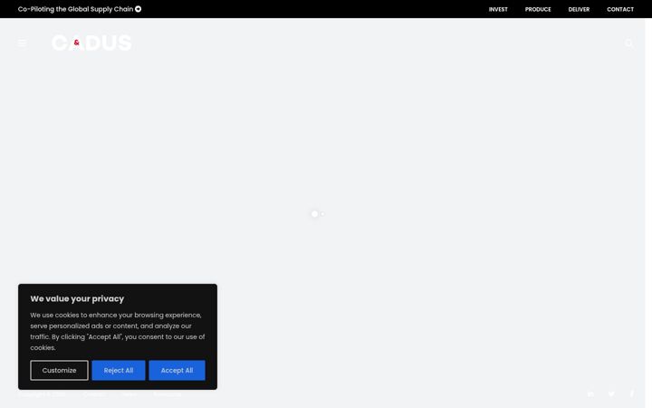 Screenshot of cadusgroup.com