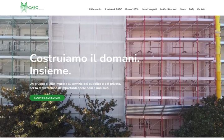 Screenshot of caec.it